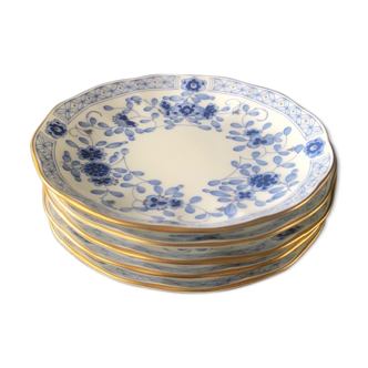 Lot de 5 assiettes à gâteau Narumi Bone China Milano
