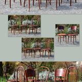 Lot 8 bistro chairs early 20th century