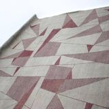 Unique Big Extra Large Abstract Design Geometric Carpet / Rug, 1950s