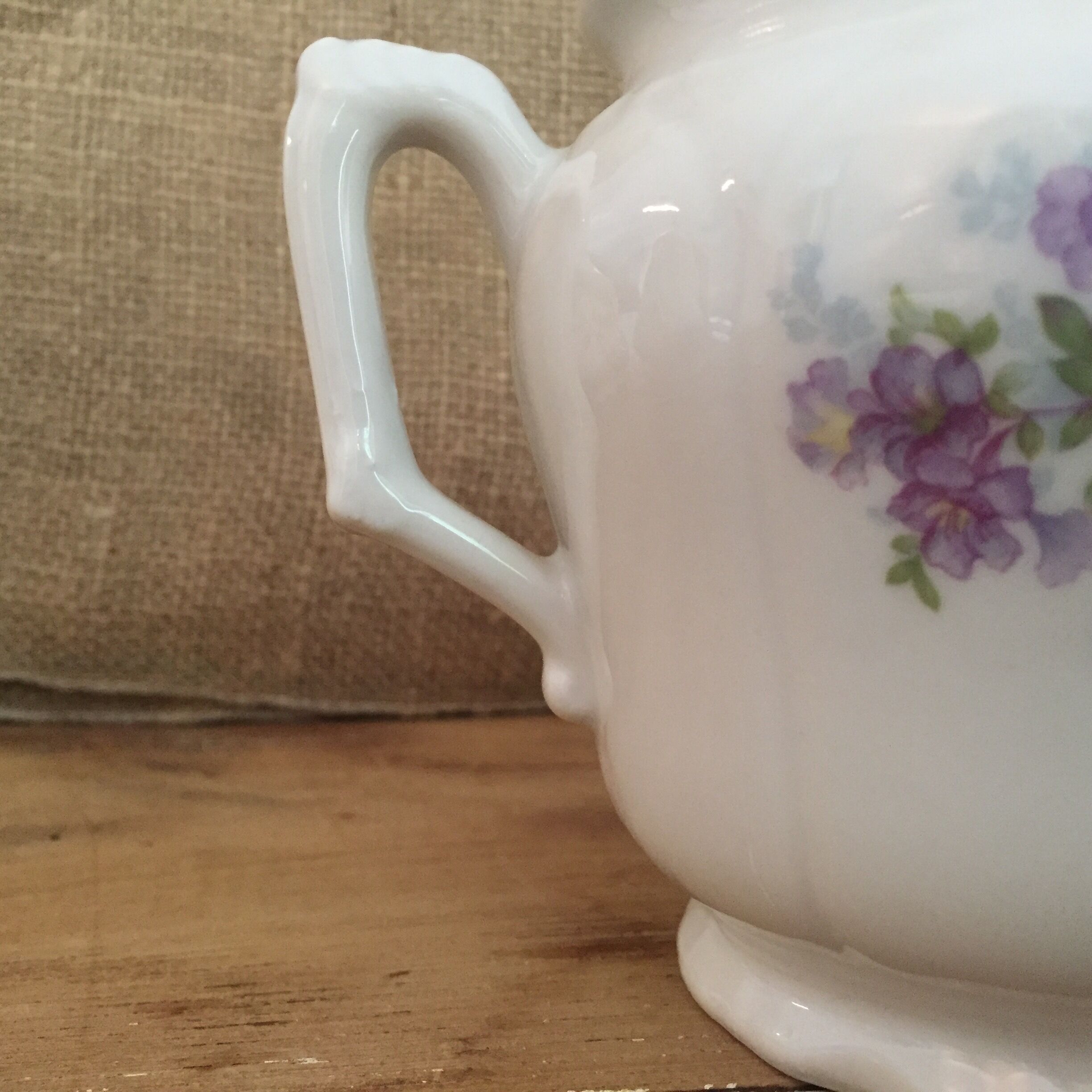 Ancient porcelain sugar bowl