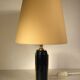Lampe de table noir et or annees 70-80