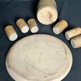 Stoneware pottery service from La Monnaie signed Prud'homme, 20th century