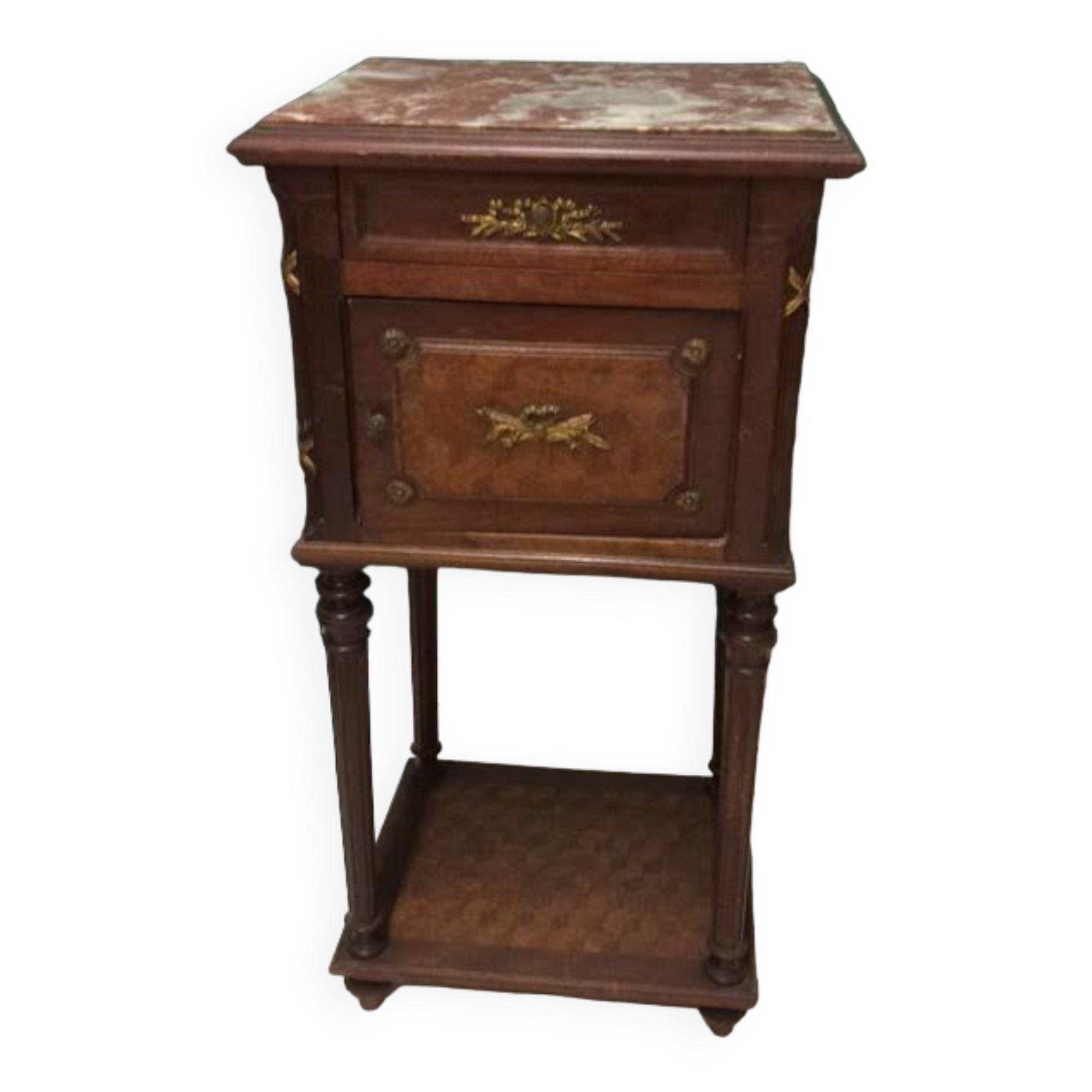 Wooden bedside table