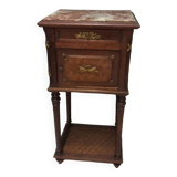 Wooden bedside table