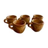 Lot de 5 tasses en grès