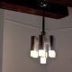 Geometric chandelier, 7 burners, Italy, 1970
