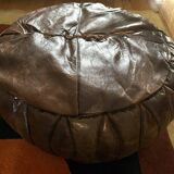 Pouf en cuir 1970