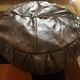 Leather pouf 1970