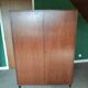 Armoire vintage scandinave en bois – penderie et étagères – années 60