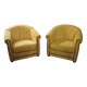 Pair of yellow armchairs