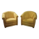 Pair of yellow armchairs