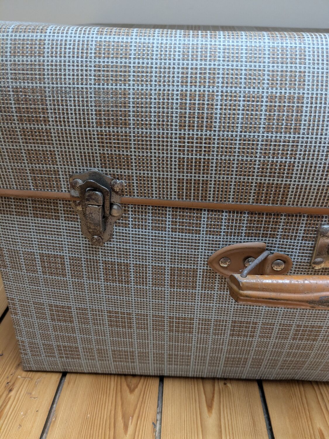 Old cardboard suitcase