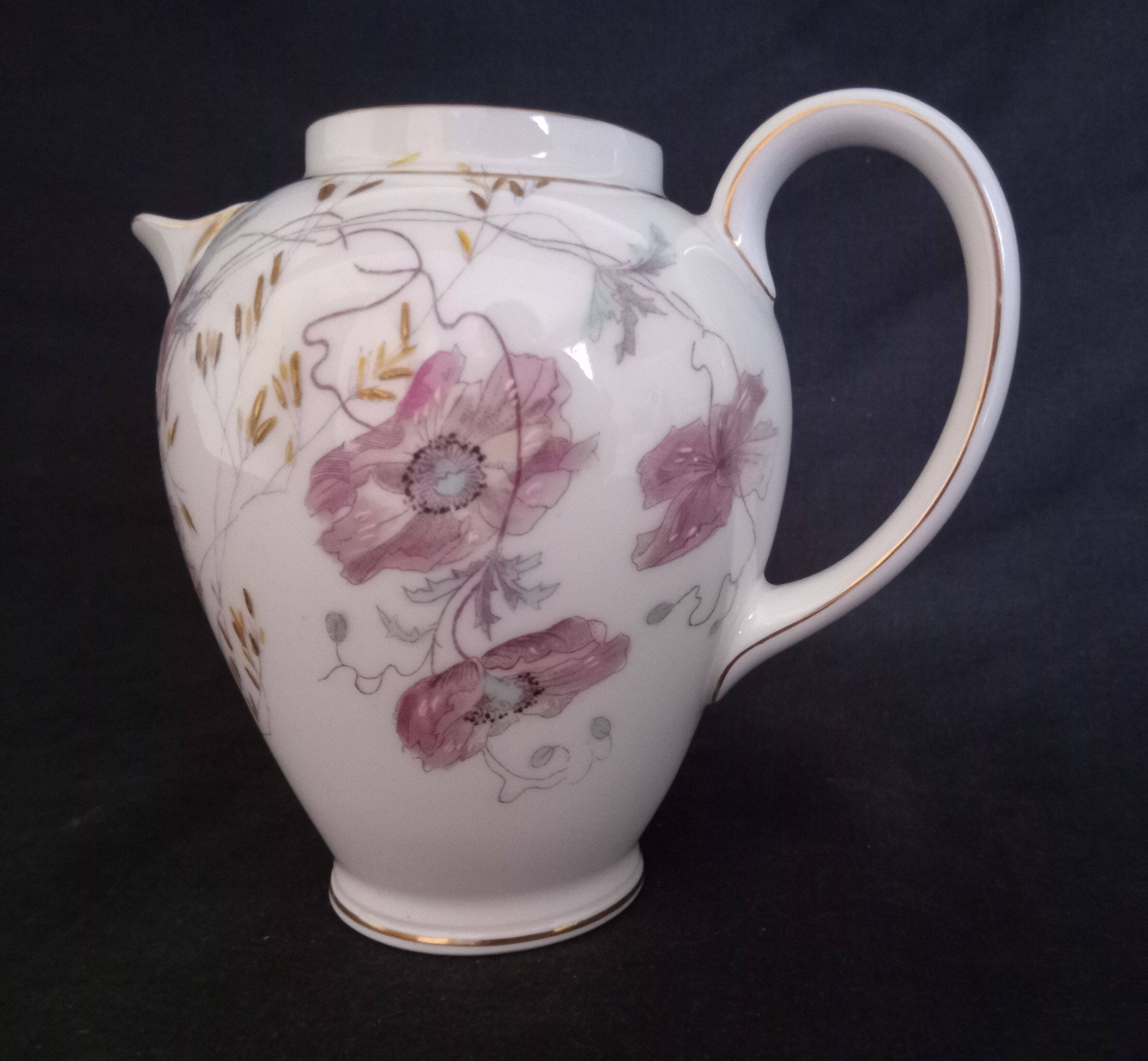 Art Nouveau coffee service for 8 people in Paris porcelain