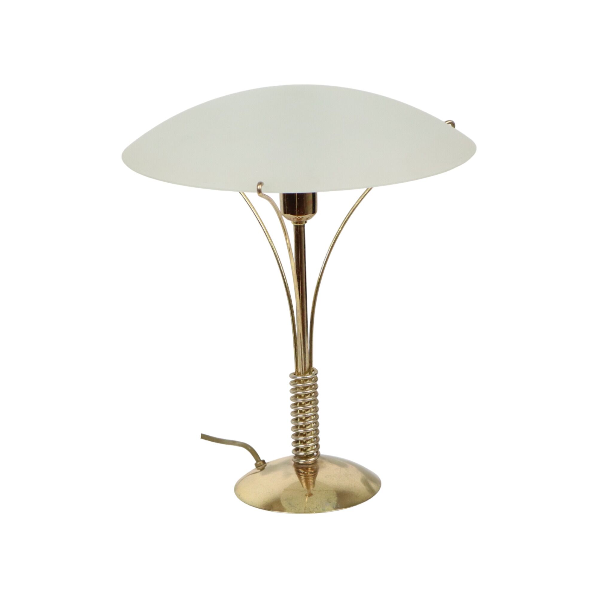 Vintage mushroom lamp table lamp massive seventies metal 36cm