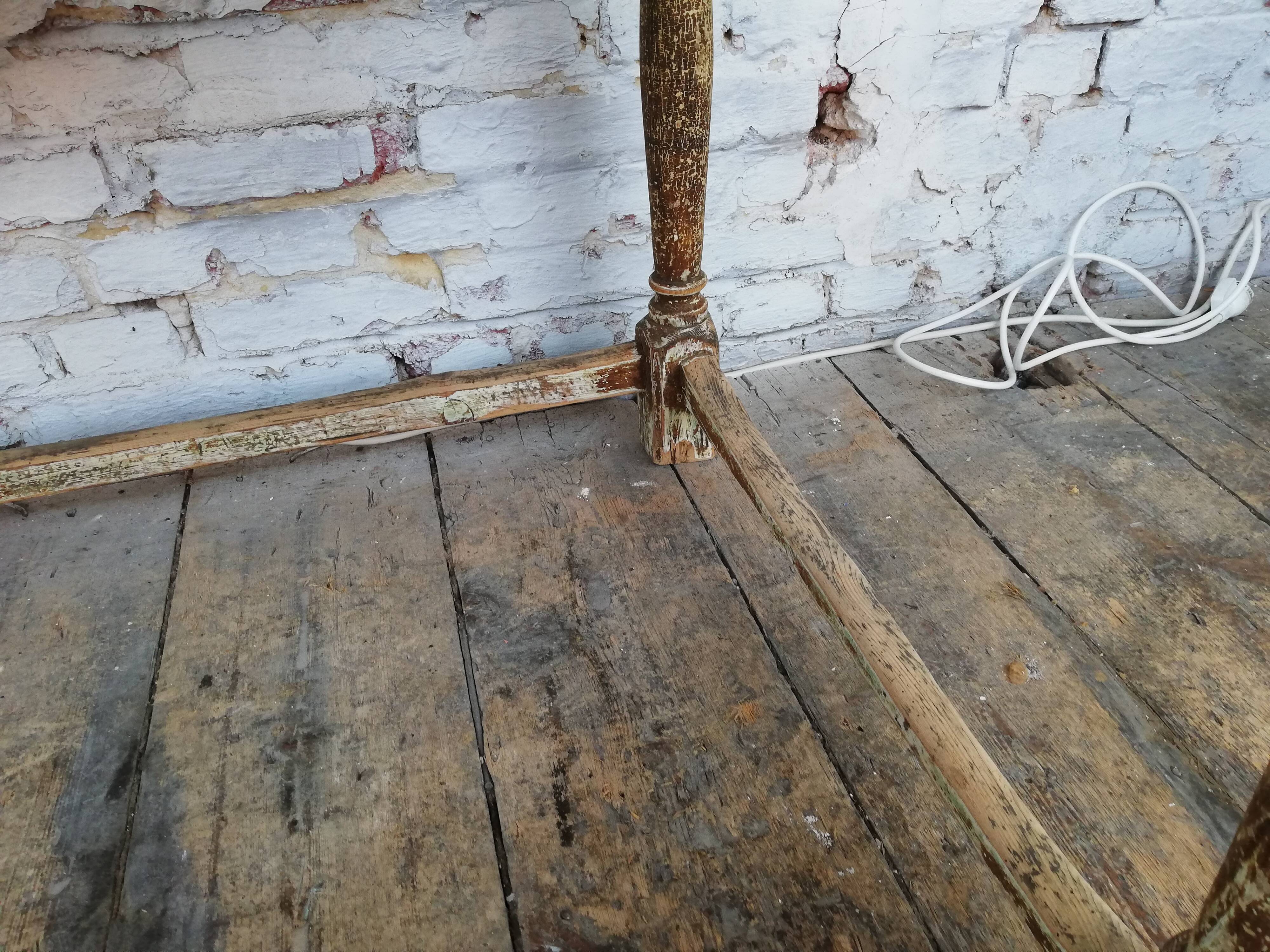 Square farmhouse table, vintage