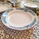 6 soup plates, iron earth, Longchamp, mid-20th century