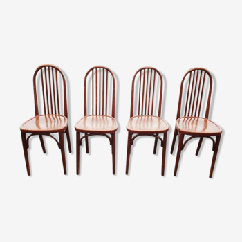 Chaises en bois rétro vintage