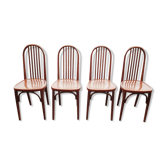 Chaises en bois rétro vintage