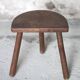 Vintage stool, wooden stool, tripod stool, milking stool, plant stand, interior decor, stool