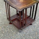 18th century rotating table bookcase on foot