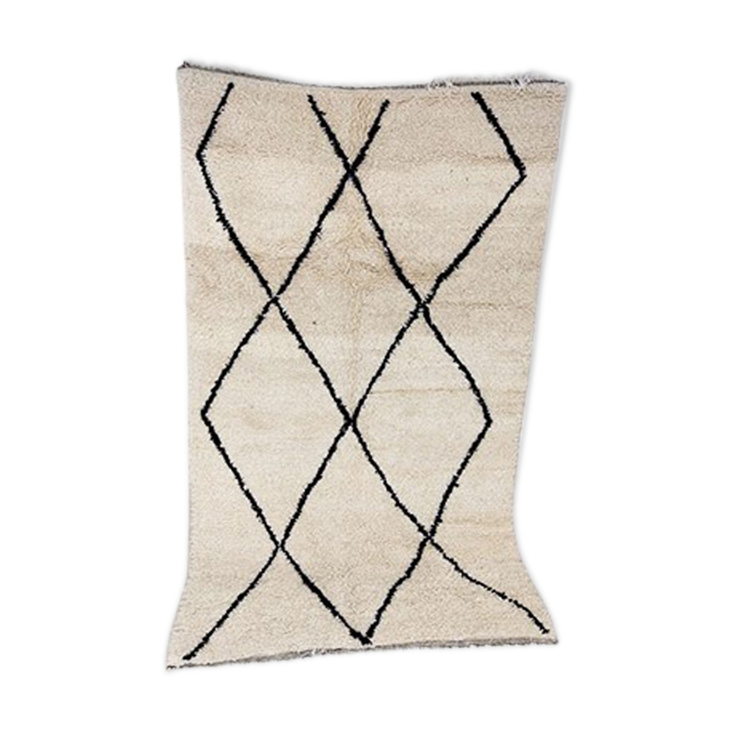 251x143cm Moroccan Berbere Carpet Beni Ourain