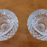 Set of Cristal D'Arques Fontenay candle holders