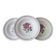 Set of 3 hollow plates Badonviller Germaine model