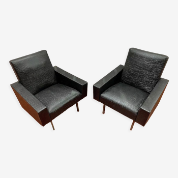 Pair of armchairs Mexico by Pierre Guariche, Meurop vers 1960