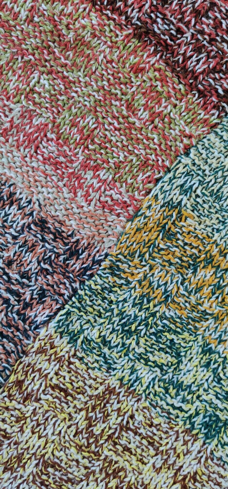 Vintage Plaid Knitted Wool 205 x 150 cm TBE