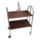 Folding serving table in formica