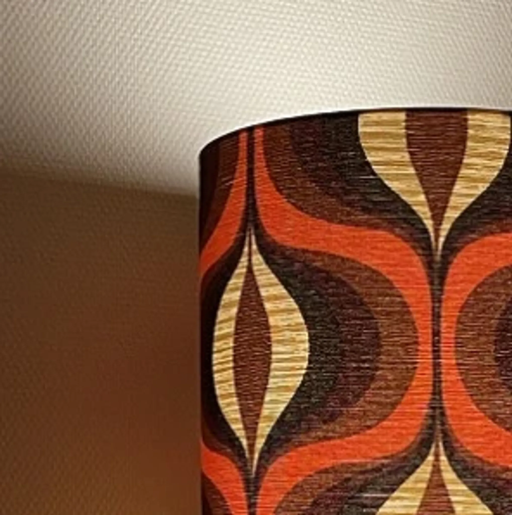 Abat-jour Vyper h80 d35 - tissu vintage