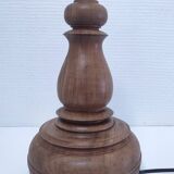 Vintage turned solid wood lamp base