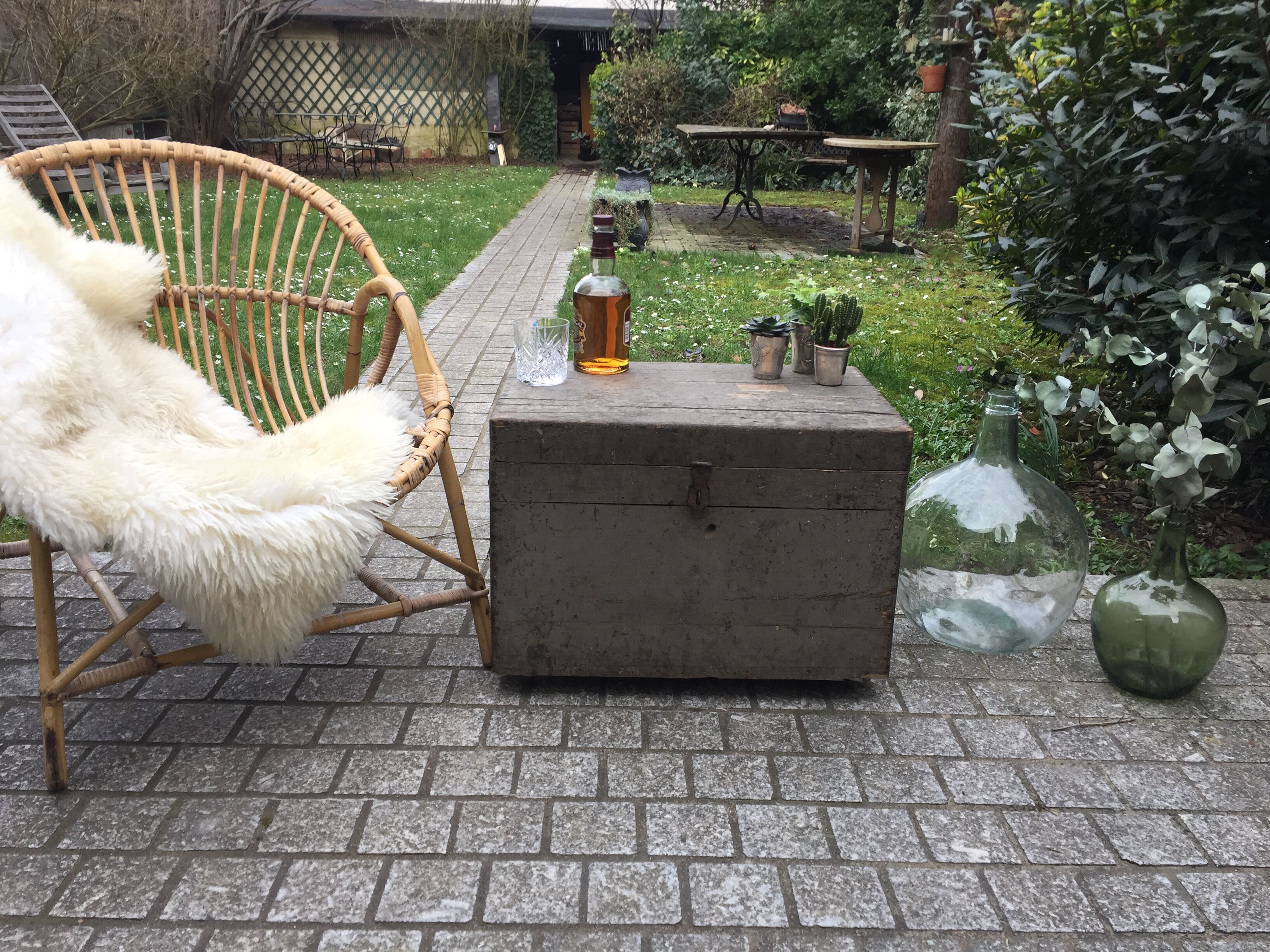 Old trunk or military chest