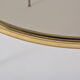Golden circular Mid-Century Modern Brass coffee table by Vereinigte Werkstätten