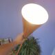 Lampadaire orange sablier postmoderne 1980