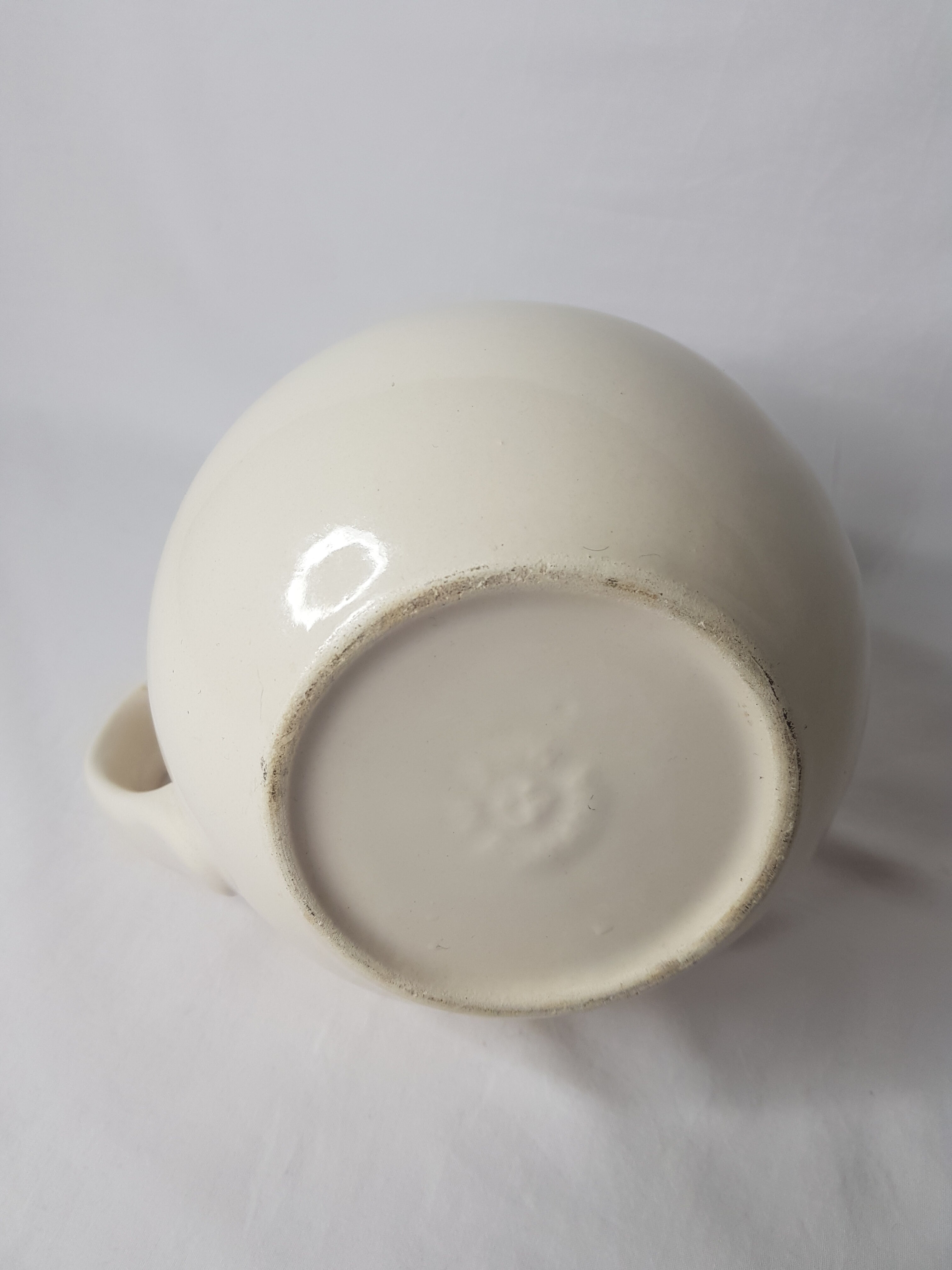 Milk in ceramic pot