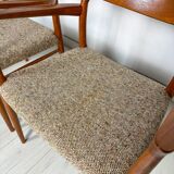 1950s Set of 2 Danish Teak Dining Chairs No. 56 by Niels O. Møller