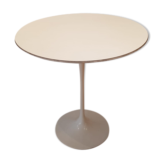 Guéridon Tulip blanc par Eero Saarinen pour Knoll, Danemark 1960