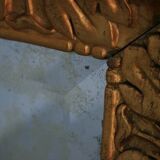 mirror in gold stucco of dimension 130x76cm
