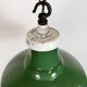 Industrial British Green Enamel Factory Pendant Lamp, 1960s