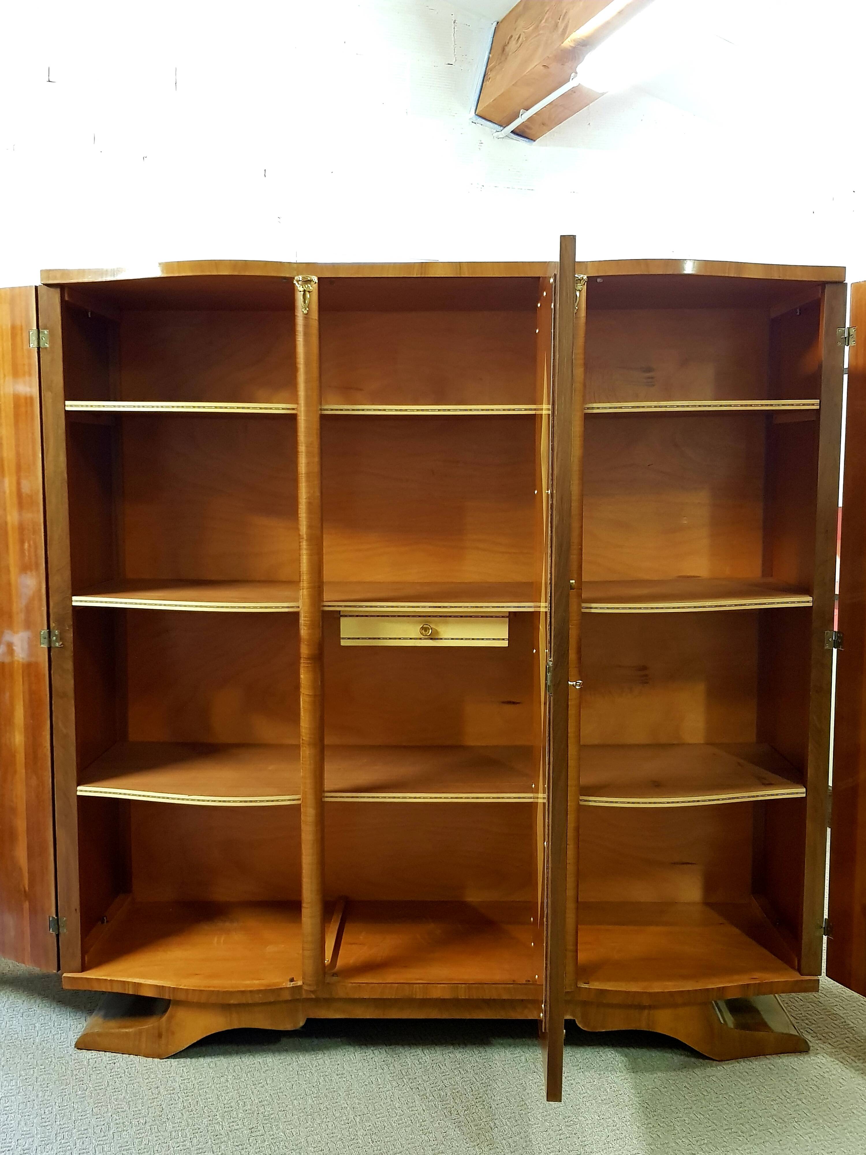 Vintage art deco 30's/50's wardrobe with central mirror