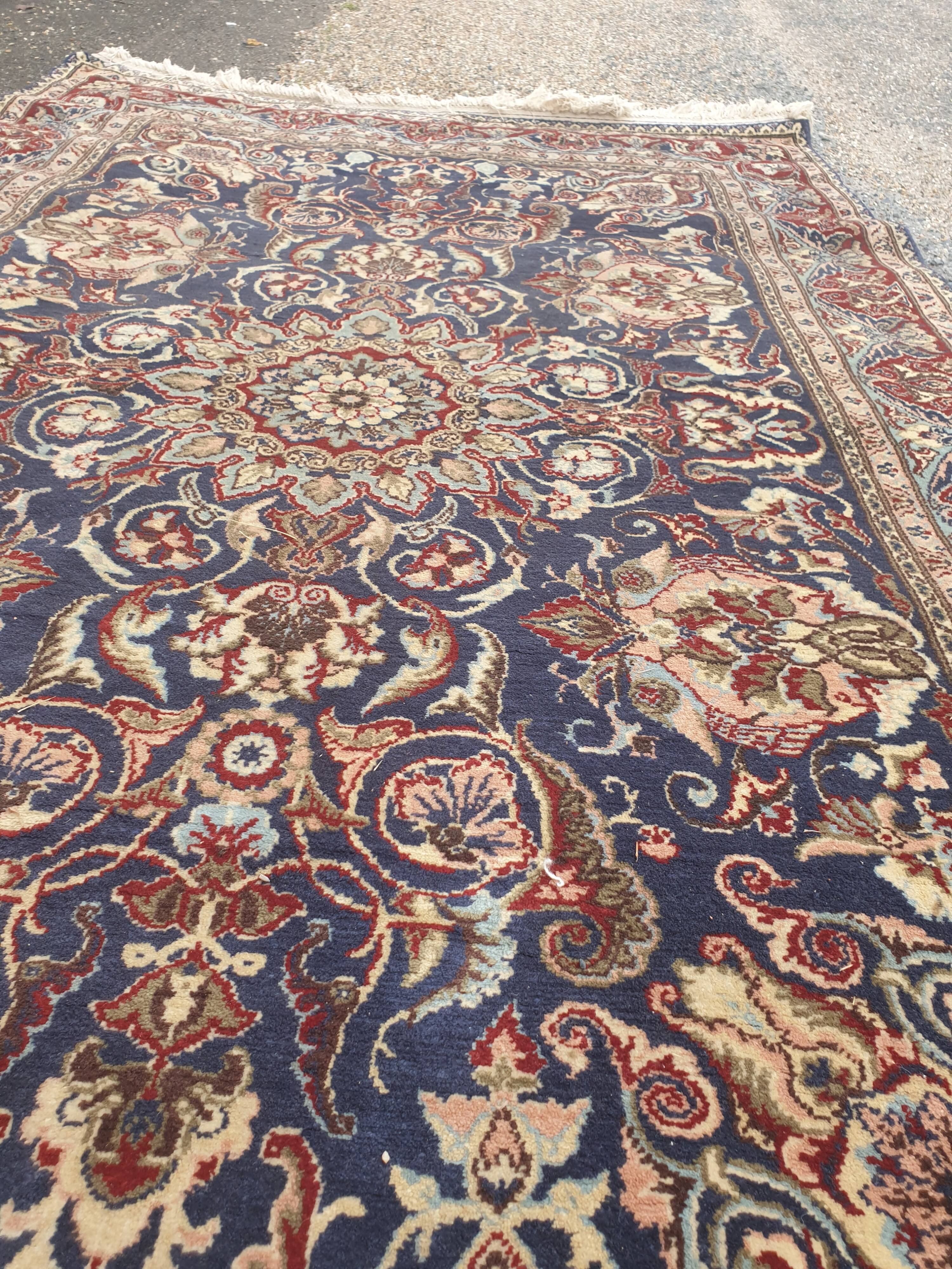 Persian silk wool rug