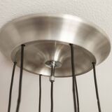 Aluminum waterfall ceiling light by Kaiser Idell / Leuchten, Germany, 1960s