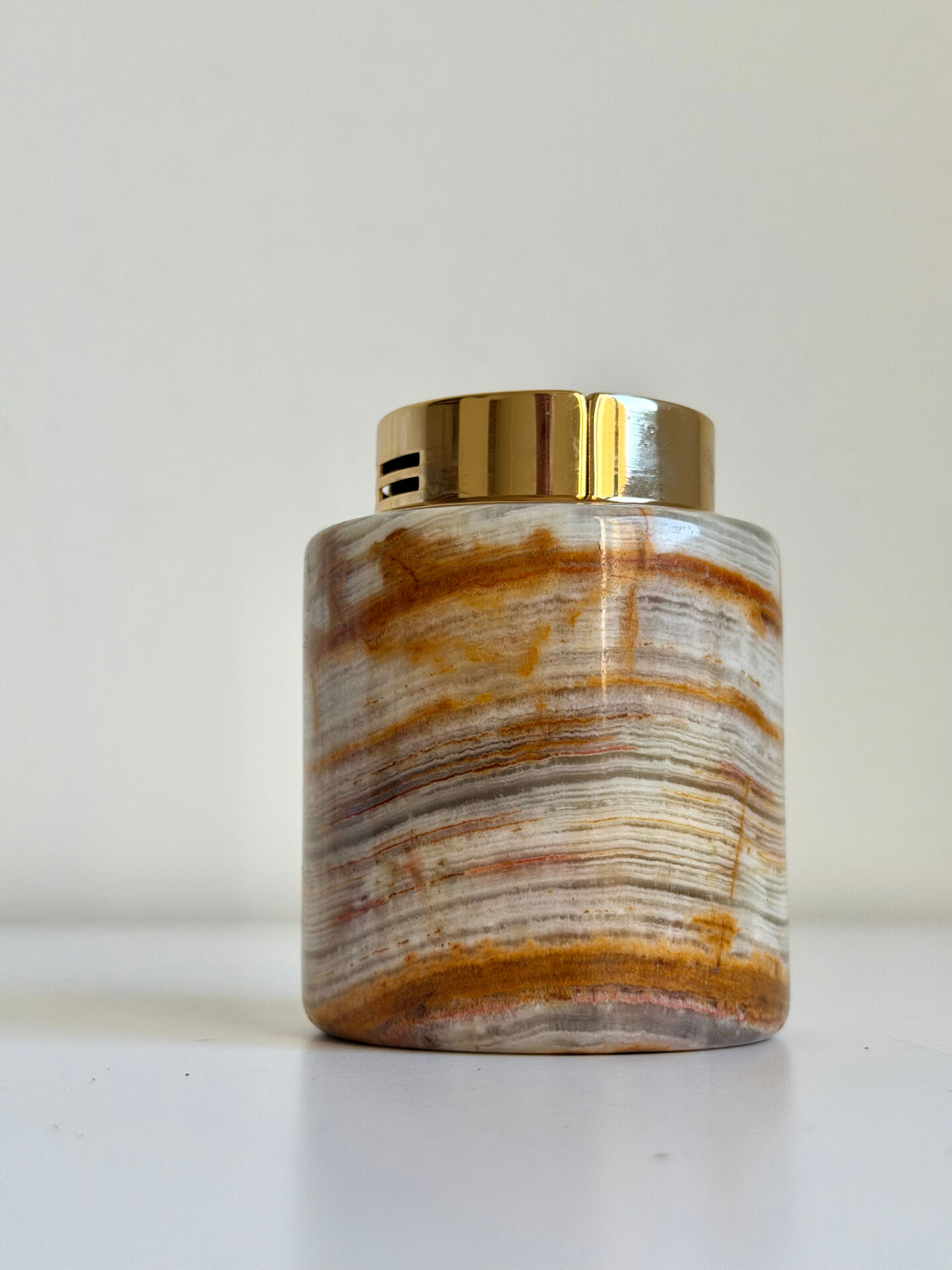 Vintage SAROME Japan Marble Onyx Table Lighter