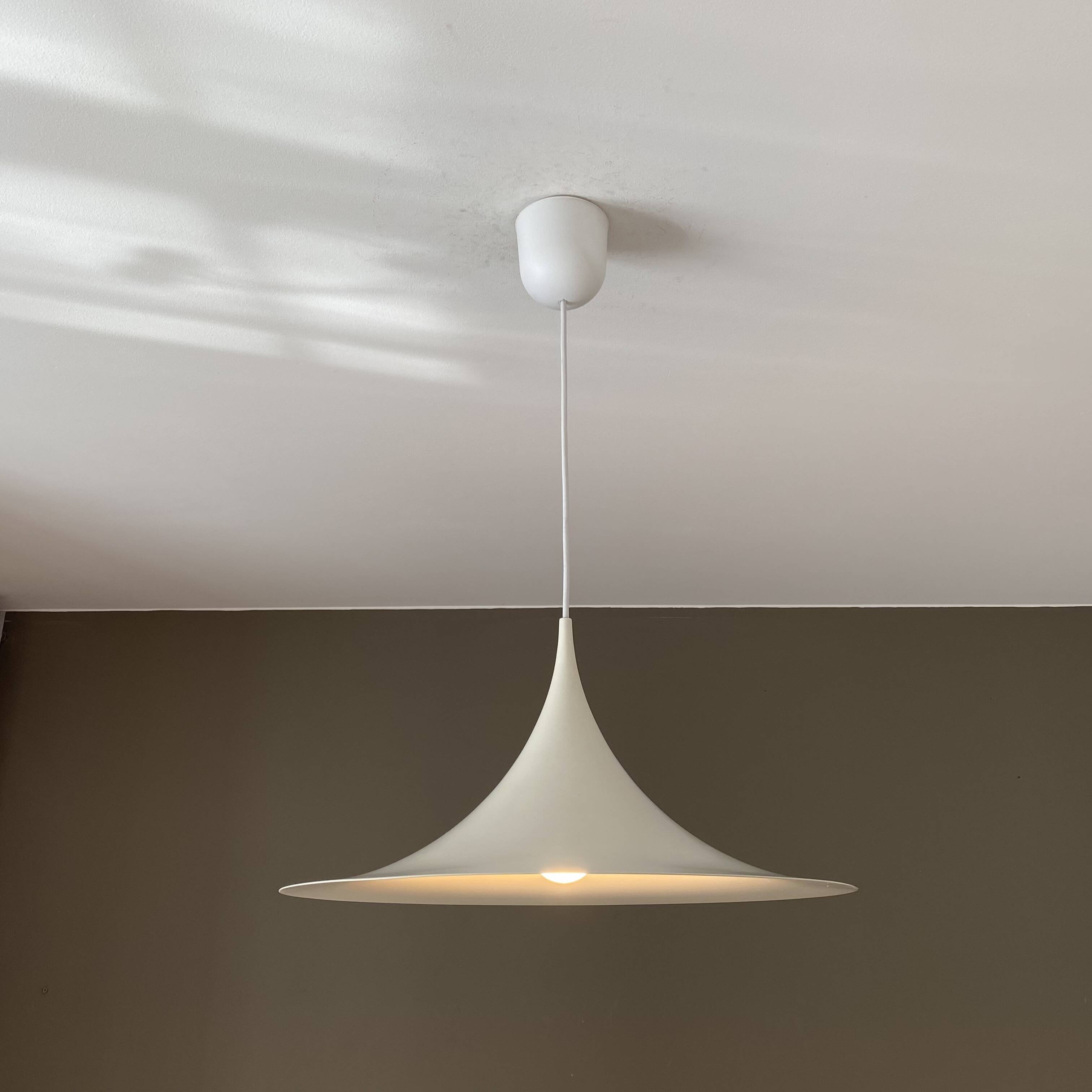 Semi pendant light by Claus Bonderup & Torsten Thorup. 1970.