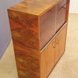Showcase in blond walnut