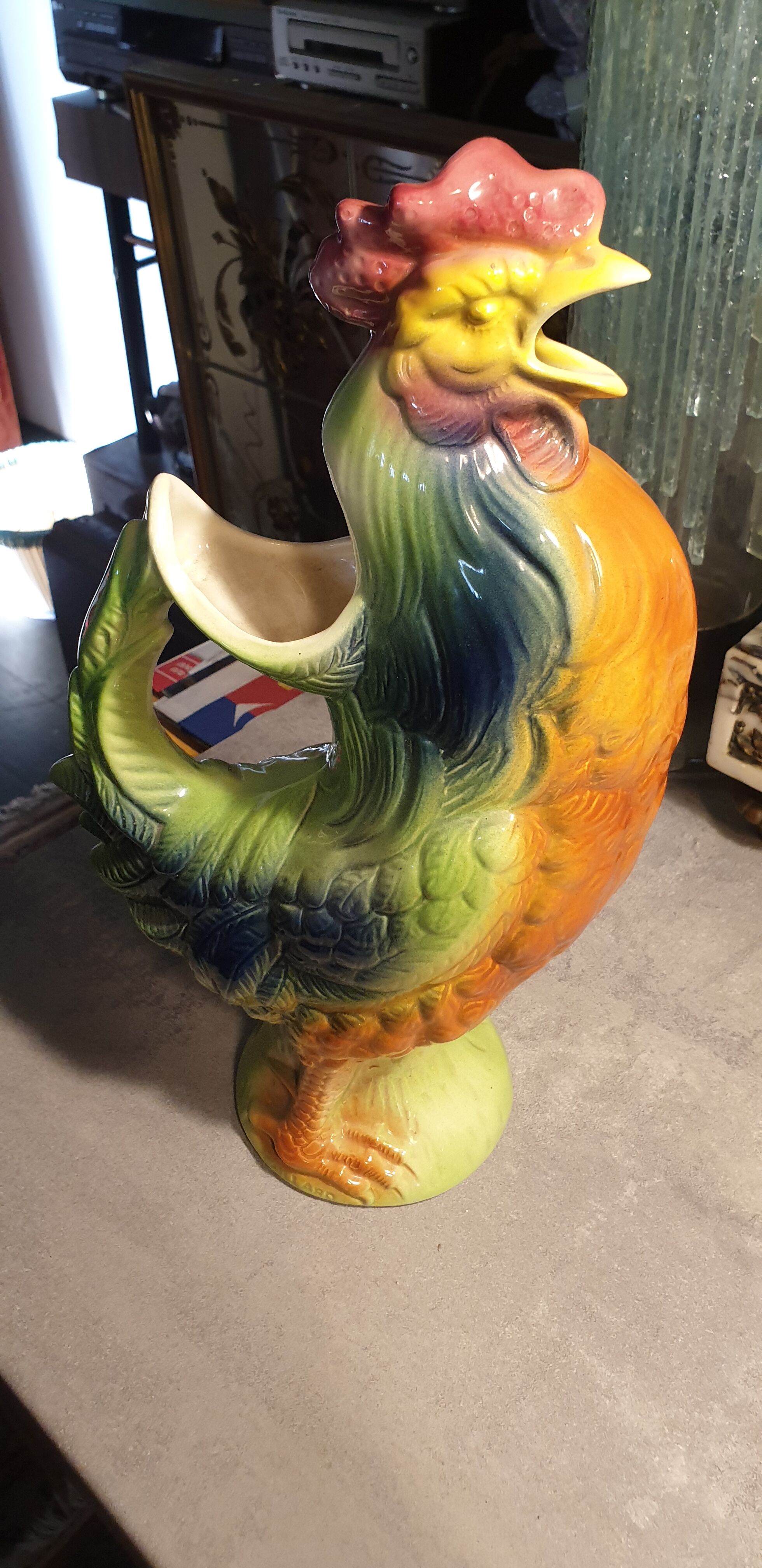 Ceramic rooster St Clément