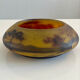Circular glass bowl - hand-painted by Jean Simon Peynaud
