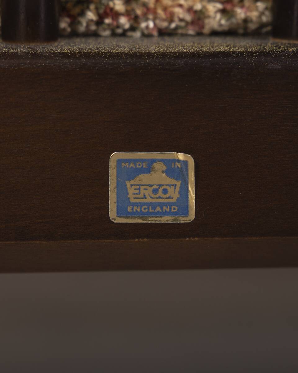 VINTAGE WOODEN SOFA FROM THE 1960S DESIGNED BY L. ERCOLANI FOR ERCOL