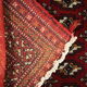 Vintage persian rug handmade poshti motif pattern wool area rug- 67x138cm
